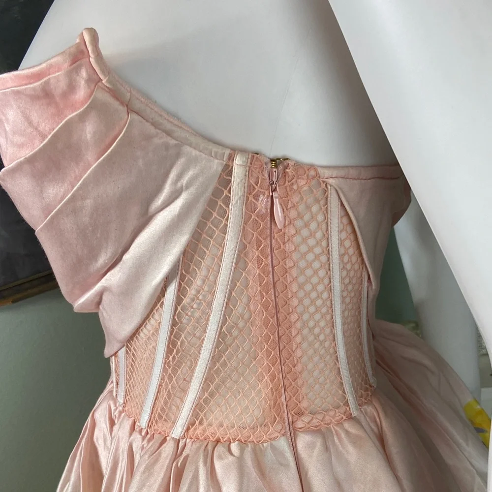 Floral Strapless Dress in Pink - Picture 6 of 16